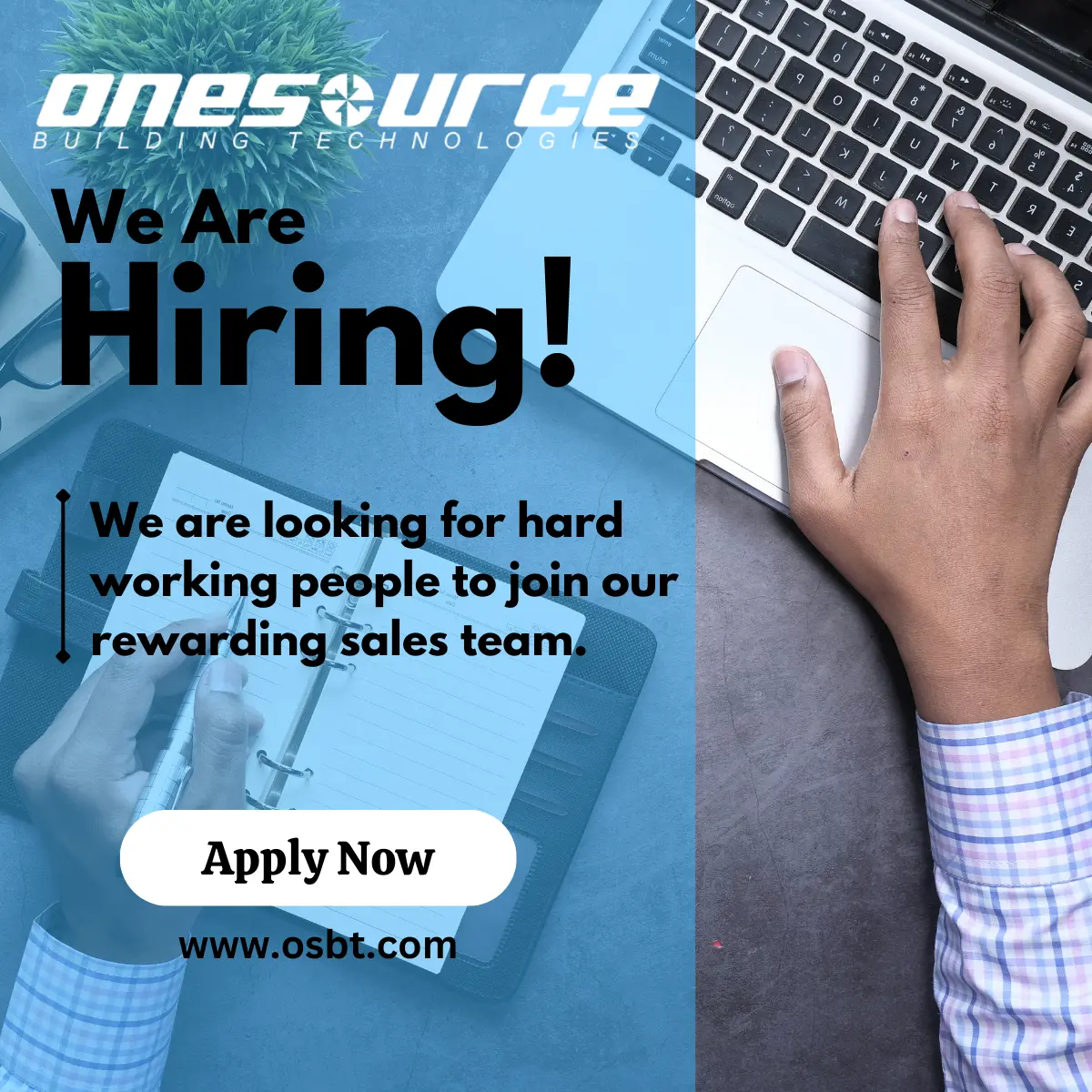 OSBT notification about hiring event